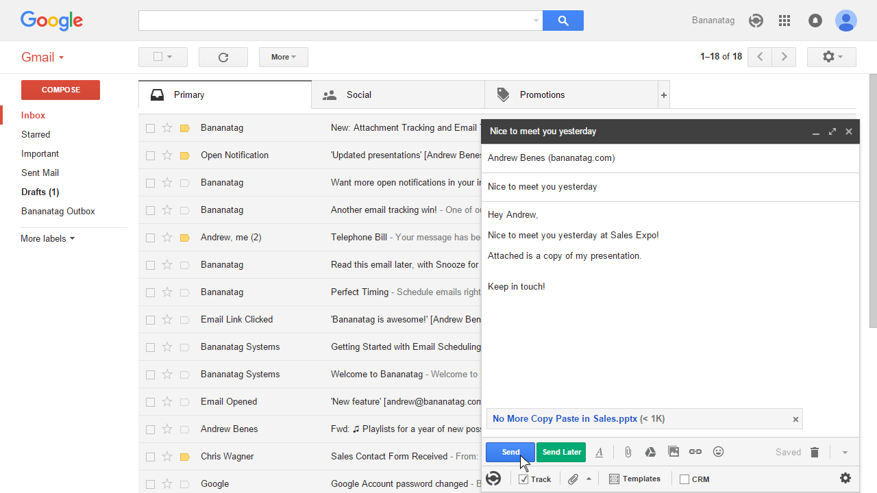 How to use Email Templates in Gmail Bananatag